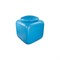Бак квадратный пищевой М1758, 100л, с крышкой, пластиковый, синий - фото 29656