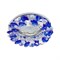 Светильник встраиваемый Ecola CD4141 MR16 GU5.3, 50x90мм, круглый с хрусталиками, прозрачный и голубой, хром, FL1617EFY - фото 33362