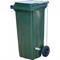 Контейнер для мусора МКТ-120, 480x550x997мм, 120л, пластиковый, с крышкой, на 2 колесах - фото 34749