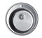 Мойка кухонная врезная Haiba HB S510, 510x180мм, круглая, нержавеющая сталь, матовая - фото 36956