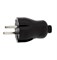 Вилка электрическая SmartBuy SBE-10-P04-b, 10А, 250В, прямая, черная - фото 40754