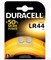 Батарейка Duracell  Б0009737, 1.5В, LR44, BP-2, алкалиновая/щелочная, дисковая - фото 42200