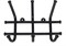 Вешалка настенная Норма-3 ВН64Ч, 245x80x165мм, металл, черный - фото 42615