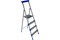 Лестница-стремянка NIKA СМ4, 4 ступени, рабочая высота 3.04м, стальная, с широкими ступенями - фото 45578
