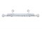 Карниз Валанс, 2-рядный, 2.4м, круглый для штор, белое серебро/патина, металлический, с наконечниками - фото 47089