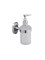 Дозатор для жидкого мыла (диспенсер) Haiba HB1627 настенный, металлический, со стеклянной колбой - фото 49728