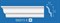 Плинтус потолочный экструзионный Лагом Формат 07016Е, 65x26ммx2м, полистирол, белый - фото 50588