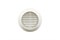 Решетка вентиляционная EVENT Э165/125Р, круглая, разъемная, диаметр 125мм, с москитной сеткой, пластиковая, белая, наклонные жалюзи - фото 52575