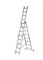 Лестница алюминиевая трёхсекционная Вихрь ЛА 3х11, высота 7.09м 70510