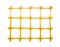 Сетка садовая ЗР-15/1/20, высота 1м, ячейка 20x20мм, в рулоне 20м, пластиковая, яркая желтый, на метраж - фото 56537