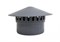 Зонт/дефлектор канализационный, диаметр 110мм, полипропилен, серый - фото 57512