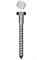 Шуруп глухарь (болт сантехнический) с шестигранной головкой оцинкованный 6х130мм - фото 57572