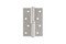 Петля карточная Нора-М ЕСО 750-4"FHP 100x70x2.5мм, стальная, правая, матовый хром - фото 58120
