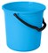 Ведро хозяйственное Тюльпан 2022, 8л, пластиковое, голубое - фото 58418