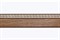 Карниз потолочный BroDecor Меандр, трехрядный, с поворотами, с блендой ПВХ, 2.6м, орех/золото - фото 60452