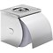 Держатель туалетной бумаги HAIBA HB502, металлический, хромированный, с крышкой - фото 6349