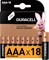 Батарейка Duracell  LR03-18BL BASIC Б0019682, мизинчиковая 75858