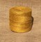 Шпагат джутовый, диаметр 1.5мм, 90м, желтый, бобина - фото 76469