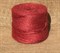 Шпагат джутовый, диаметр 1.5мм, 90м, красный, бобина - фото 76471