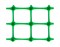 Сетка для подзаборного пространства ЗР-45/0.4/20, высота 0.4м, ячейка 45x45мм, в рулоне 20м, пластиковая, лесной зеленый, на метраж - фото 76503