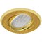 Светильник встраиваемый Ecola DL39 MR16 GU5.3, 23x88мм, поворотный, литой, круг со стеклом, золотой блеск/золото, FY1614EFY - фото 81702