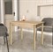 Стол кухонный Дачный, 900x600мм, ЛДСП, бетон, опора деревянная - фото 81736