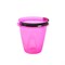 Ведро хозяйственное Лайт,  5л, пластиковое, с крышкой, розовое - фото 83383