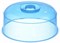 Крышка для СВЧ М1415, диаметр 245мм, пластиковая, синяя прозрачная - фото 84026