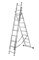 Лестница алюминиевая трёхсекционная Вихрь ЛА 3х9, высота 5.52м 70515