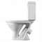 Унитаз-компакт Santeri Форвард, нижняя подводка, однорежимная арматура, косой выпуск, сиденье полипропилен, белый 53600