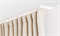Карниз-невидимка ПВХ для штор 2-рядный, 1.8м, белый - фото 9250