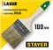 Кисть плоская 100мм, смешанная щетина, STAYER LASUR-STANDARD, деревянная ручка 14739